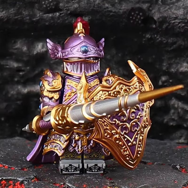 GP201 Lich King Medieval Knights Building Block Set  Round Table Anime Action Figure Collection 6