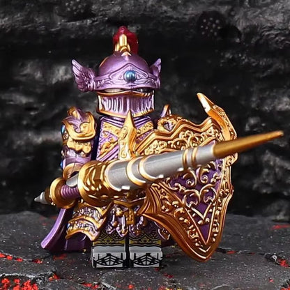 GP201 Lich King Medieval Knights Building Block Set  Round Table Anime Action Figure Collection 6