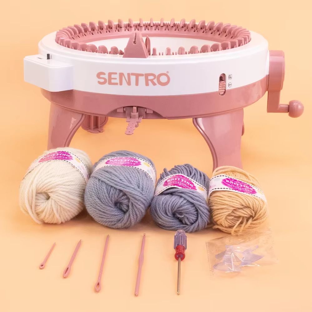 Versatile 224048Needle Hand Knitting Machine For DIY Scarves Sweaters Hats And Socks 2