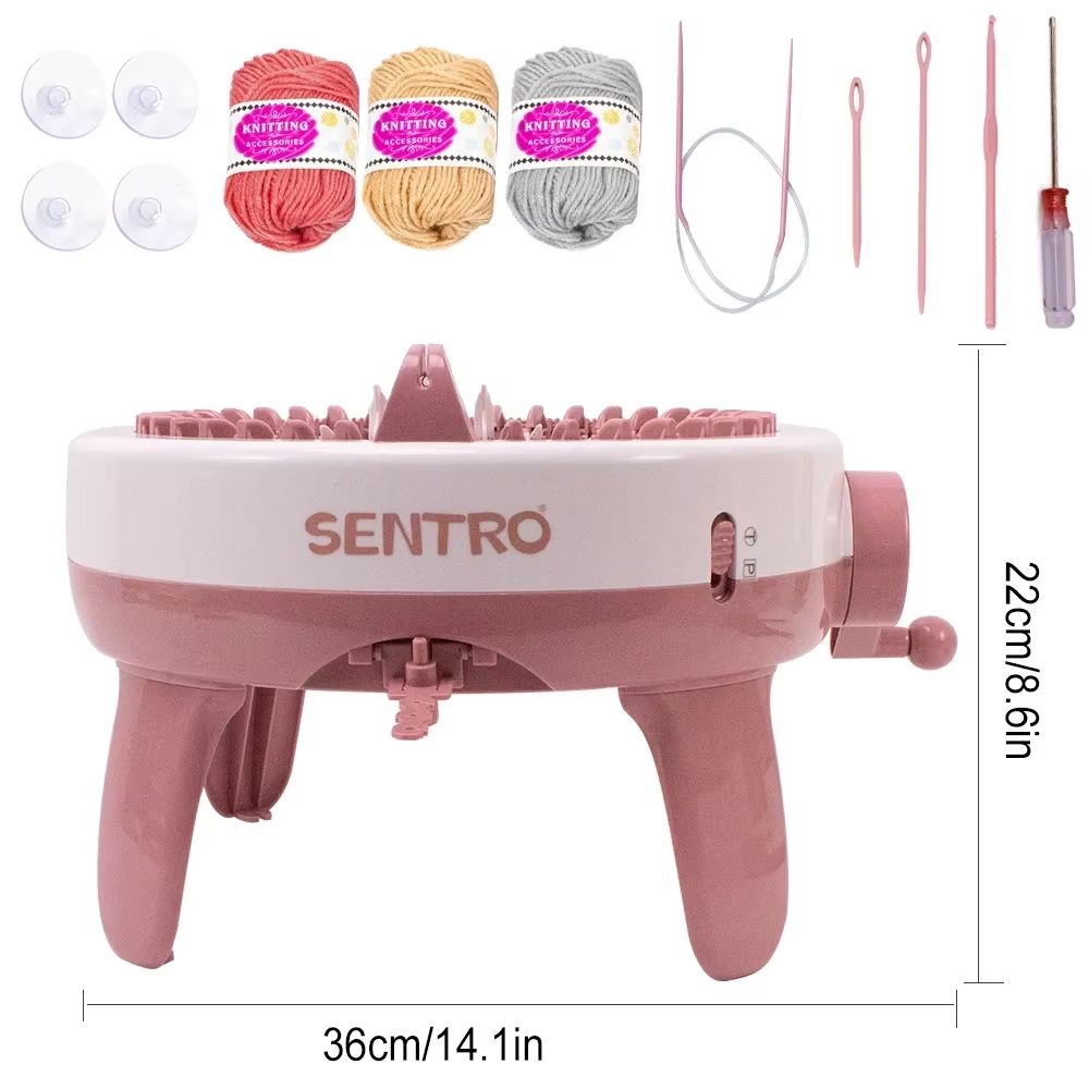 Versatile 224048Needle Hand Knitting Machine For DIY Scarves Sweaters Hats And Socks 8