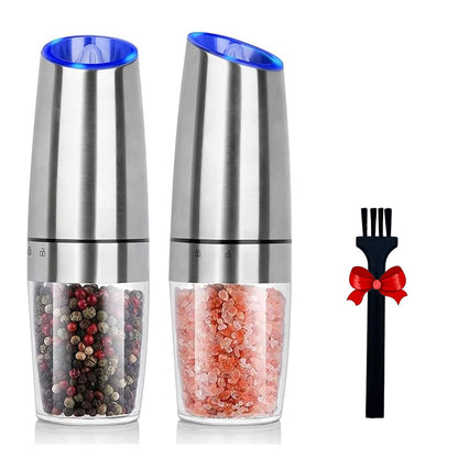 SmartGrind Gravity Electric Salt And Pepper Grinder Set With LED Light And Adjustable Coarseness 7