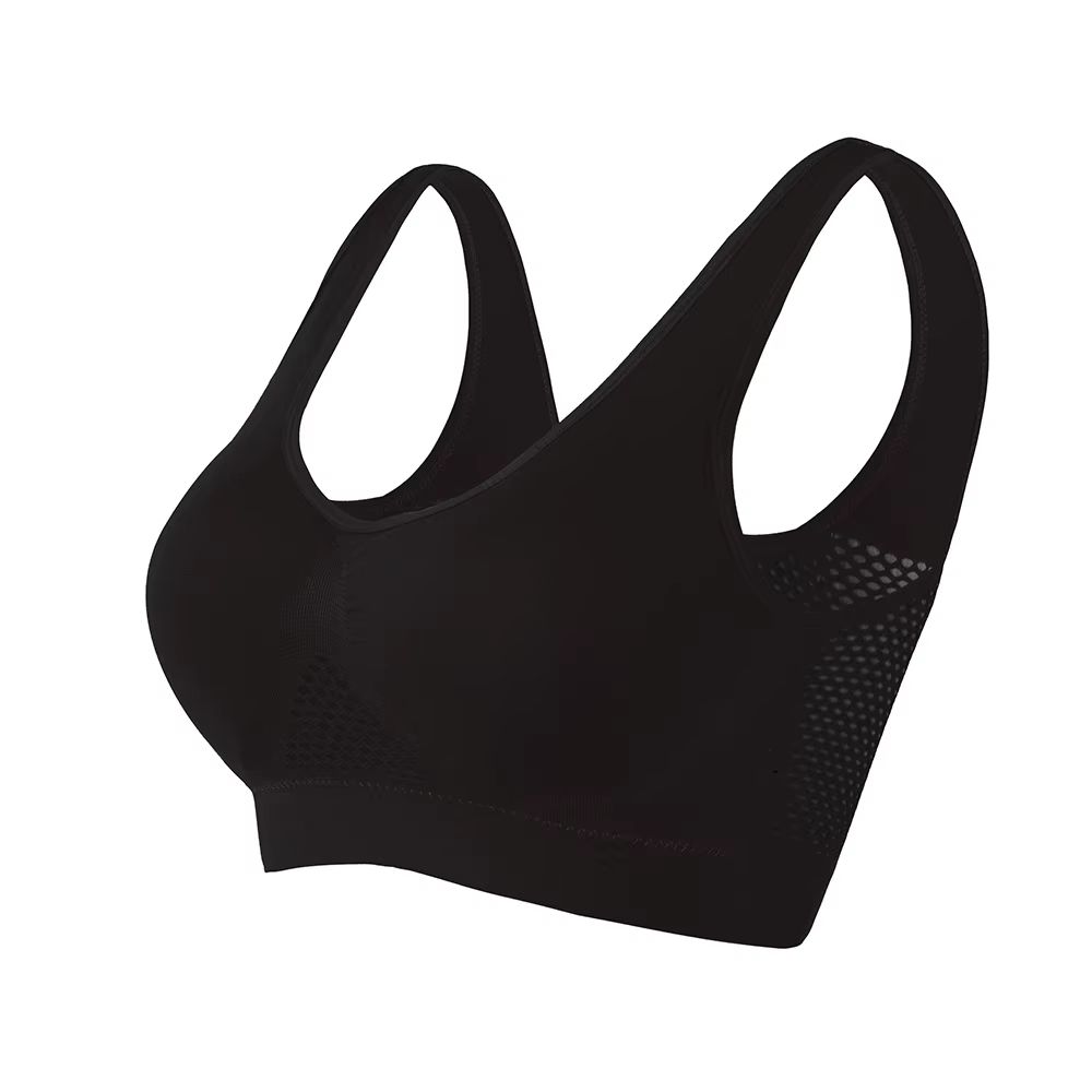 AirFlex Womens Seamless Sports Bra  Breathable PushUp And Removable Padded Fitness Top 7