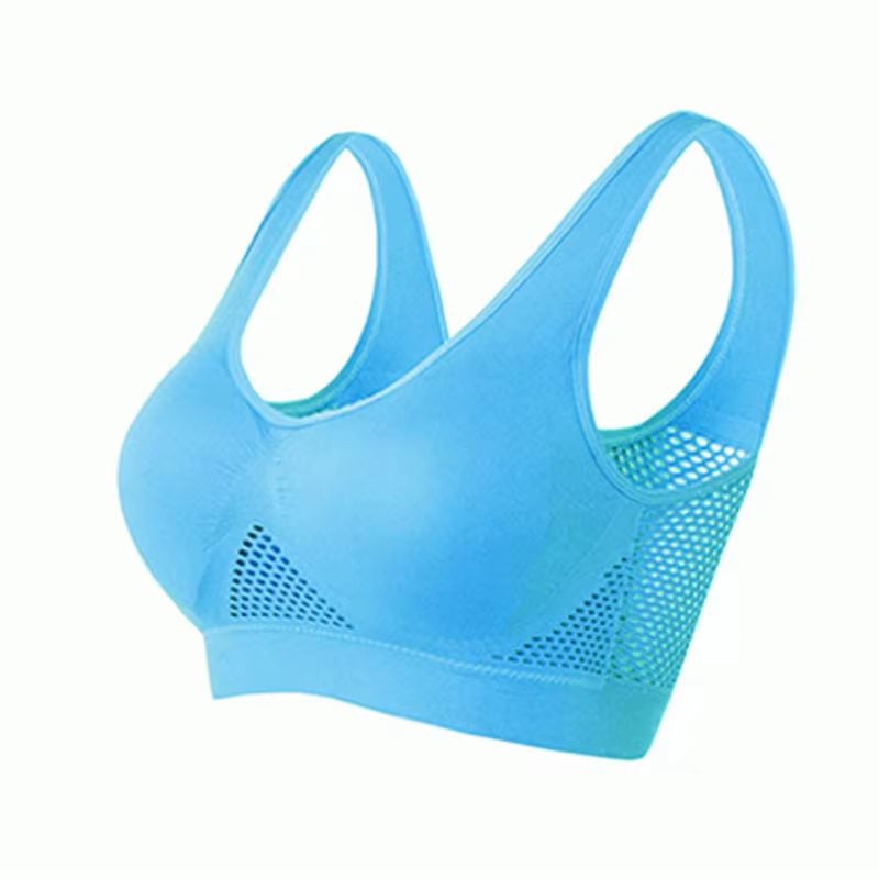 AirFlex Womens Seamless Sports Bra  Breathable PushUp And Removable Padded Fitness Top 8