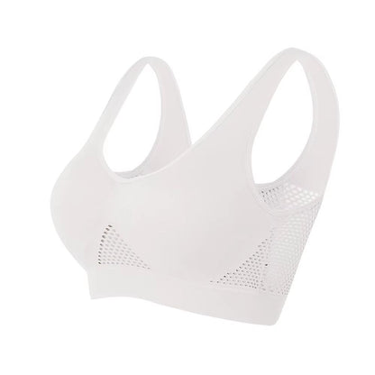 AirFlex Womens Seamless Sports Bra  Breathable PushUp And Removable Padded Fitness Top 13