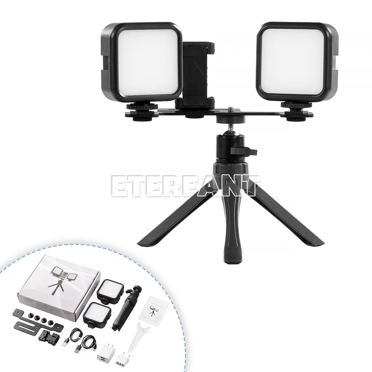 ETERFANT Dental LED Flash Photography Fill Light – 7W Oral Camera Lighting Tool for Phones (3000K–7000K)