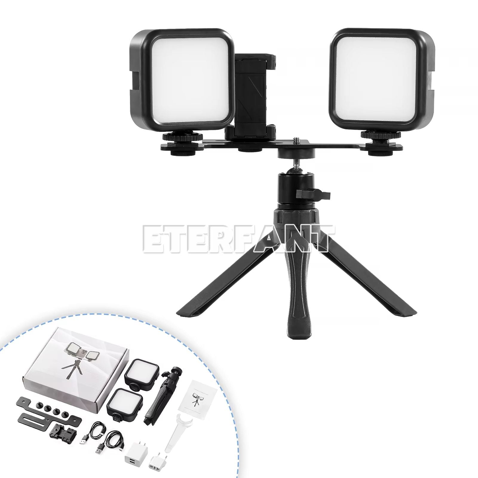 ETERFANT Dental LED Flash Photography Fill Light – 7W Oral Camera Lighting Tool for Phones (3000K–7000K)