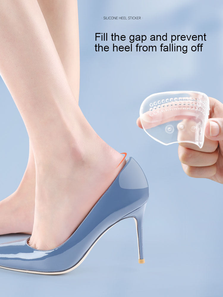 Gel Heel Cups, Silicone Heel Sticker Protectors, Anti-Slip Shoe Pads for High Heels and Sneakers