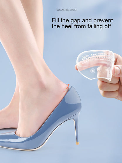 Gel Heel Cups, Silicone Heel Sticker Protectors, Anti-Slip Shoe Pads for High Heels and Sneakers