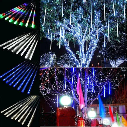 Waterproof LED Meteor Shower Lights, Christmas Patio Decor, Holiday Party String Lights