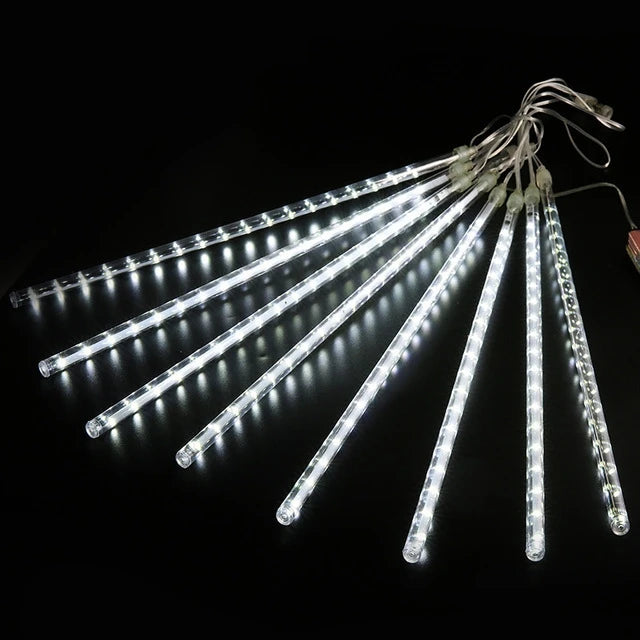 Waterproof LED Meteor Shower Lights, Christmas Patio Decor, Holiday Party String Lights