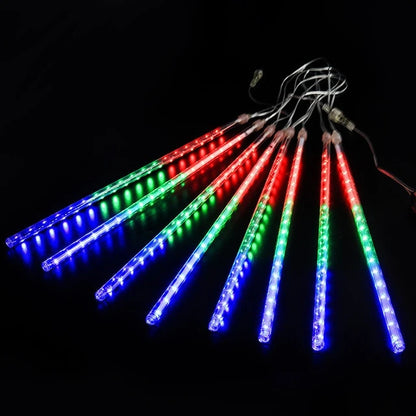Waterproof LED Meteor Shower Lights, Christmas Patio Decor, Holiday Party String Lights