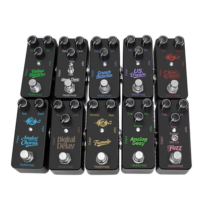 Electric Guitar Effects Pedal Mini – Classic Distortion, Chorus & Digital Delay for Pro-Level Sound