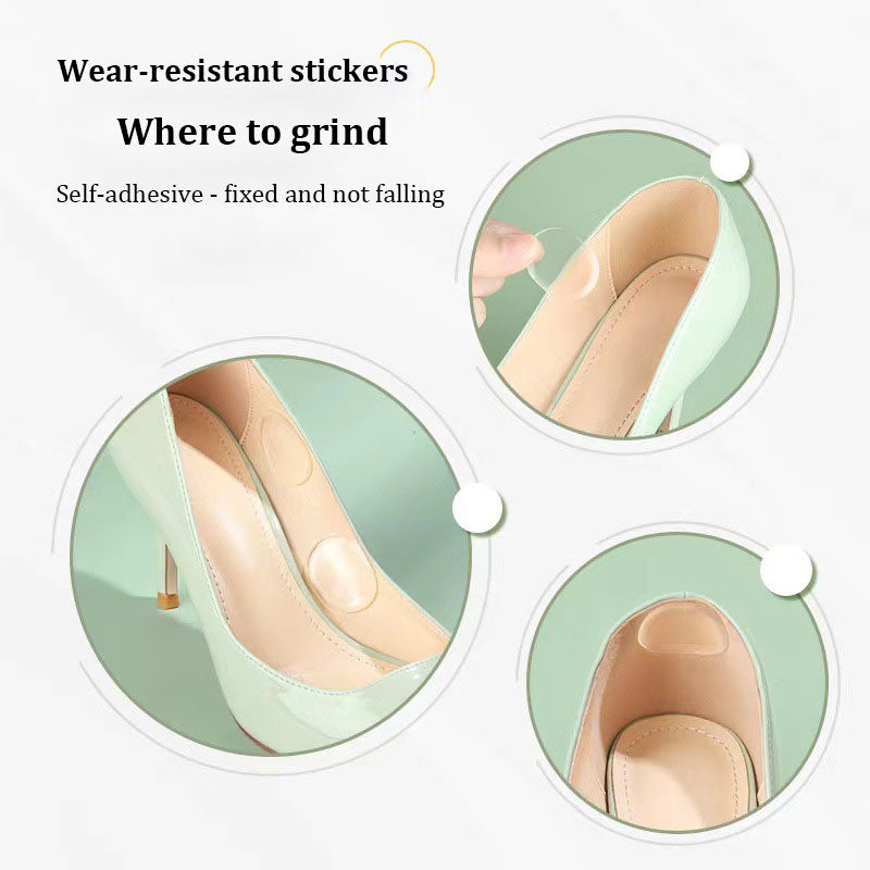 Silicone Gel Heel Grips, Adhesive Insole Cushion Pads, High Quality Foot Care Stickers, Heel Liner Protector Inserts