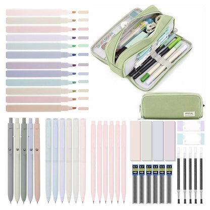Portable Oxford Cloth Pencil Bag, Pencil Case Large Capacity, Back To School Gift , Multifunctional Stationery Bag