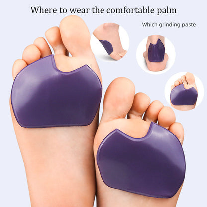 Non-slip Silicone Gel Insoles for Women Shoes, Self-Adhesive Forefoot Pads, Sandal Inserts for Cushion and Pain Relief