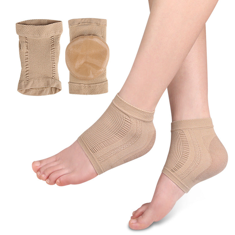 Moisturizing Heel Socks, Mesh Gel Silicone Foot Cover, Anti-Wear Cracked Heel Protector Pads