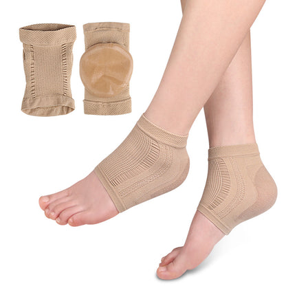 Moisturizing Heel Socks, Mesh Gel Silicone Foot Cover, Anti-Wear Cracked Heel Protector Pads