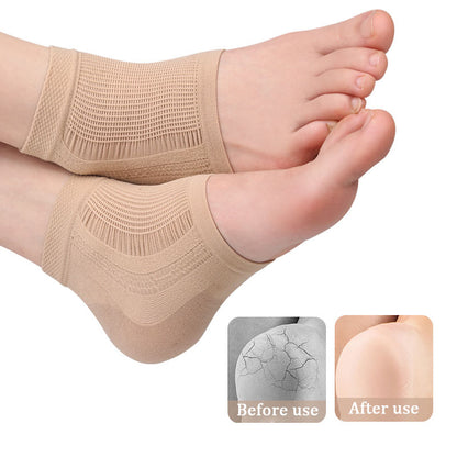 Moisturizing Heel Socks Mesh Gel Silicone Foot Cover AntiWear Cracked Heel Protector Pads 4
