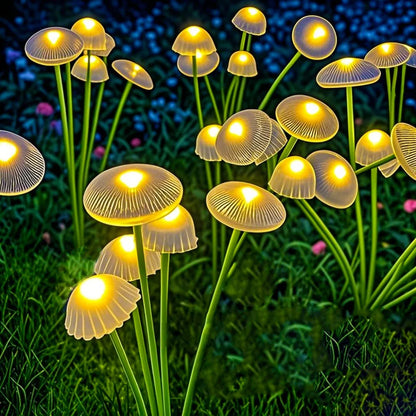 Solar Jellyfish Lights, Waterproof Outdoor Garden Decor, Solar Pathway Light for Patio, Balcony, Yard