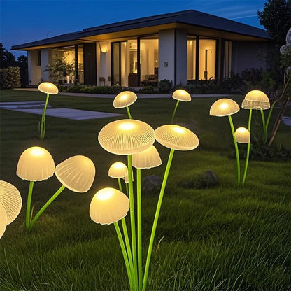 Solar Jellyfish Lights, Waterproof Outdoor Garden Decor, Solar Pathway Light for Patio, Balcony, Yard