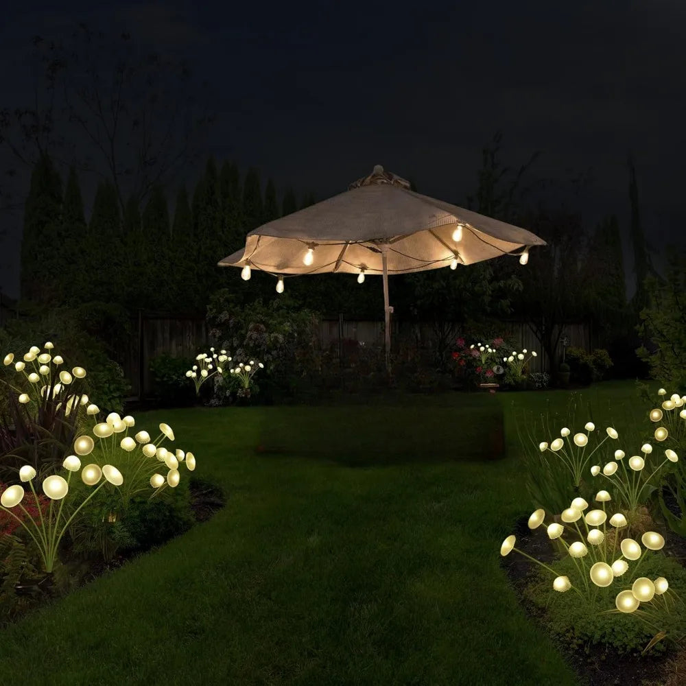 Solar Jellyfish Lights, Waterproof Outdoor Garden Decor, Solar Pathway Light for Patio, Balcony, Yard