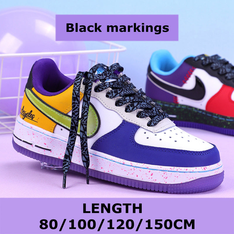 Colorful Flat Shoelaces, Rainbow Gradient Shoe Laces, Casual Canvas Shoes, Unisex Fashion Accessory