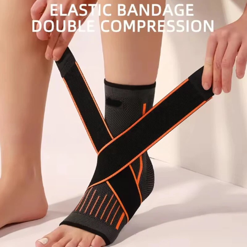 Basketball Ankle Brace, Adjustable Compression Ankle Support, Sports Protection, Running, Hiking, Men and Women