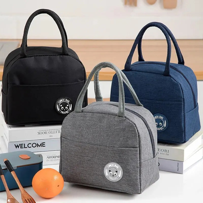Portable Student, Fashion New, Waterproof Picnic Box Bag, Aluminum Foil Insulation, Lunch Bags Ice Storage