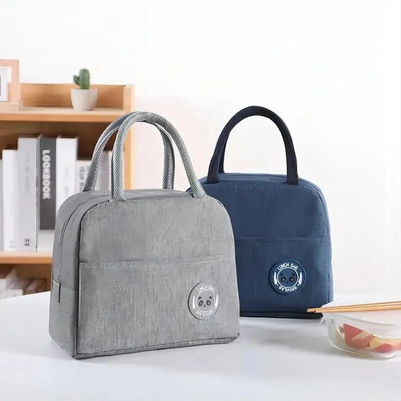 Portable Student, Fashion New, Waterproof Picnic Box Bag, Aluminum Foil Insulation, Lunch Bags Ice Storage