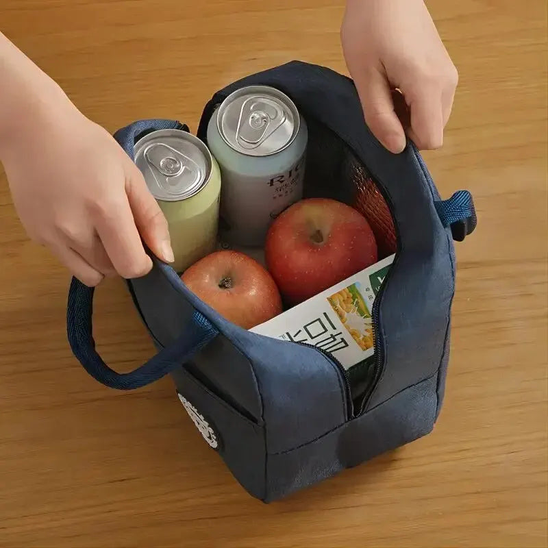 Portable Student, Fashion New, Waterproof Picnic Box Bag, Aluminum Foil Insulation, Lunch Bags Ice Storage