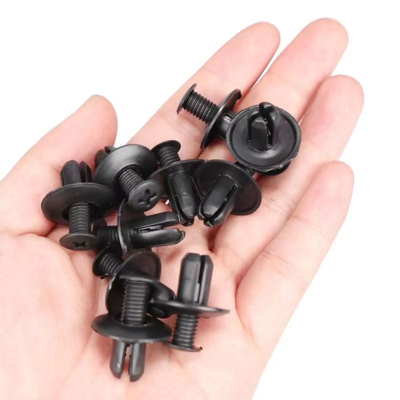 Universal 8mm Plastic Car Rivet Fasteners  Durable Fender  Bumper Clips For Toyota Kia Nissan And Y 1