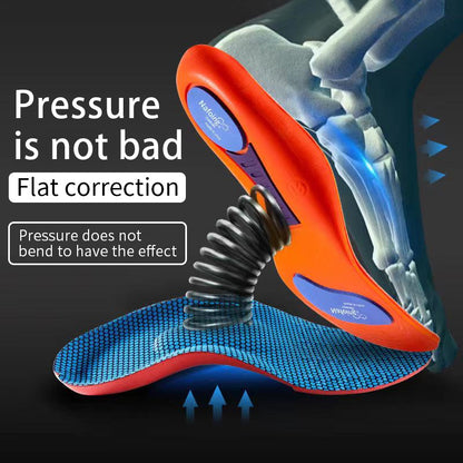 Orthopedic Insoles for Running Shoes, Sports Elasticity Sole Support, Breathable Cushion Insoles for Comfort and Shock