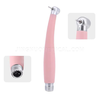 Pink Precision Dental Handpiece  HighSpeed Ceramic Bearing Tool With LED Light And Water Spray 6