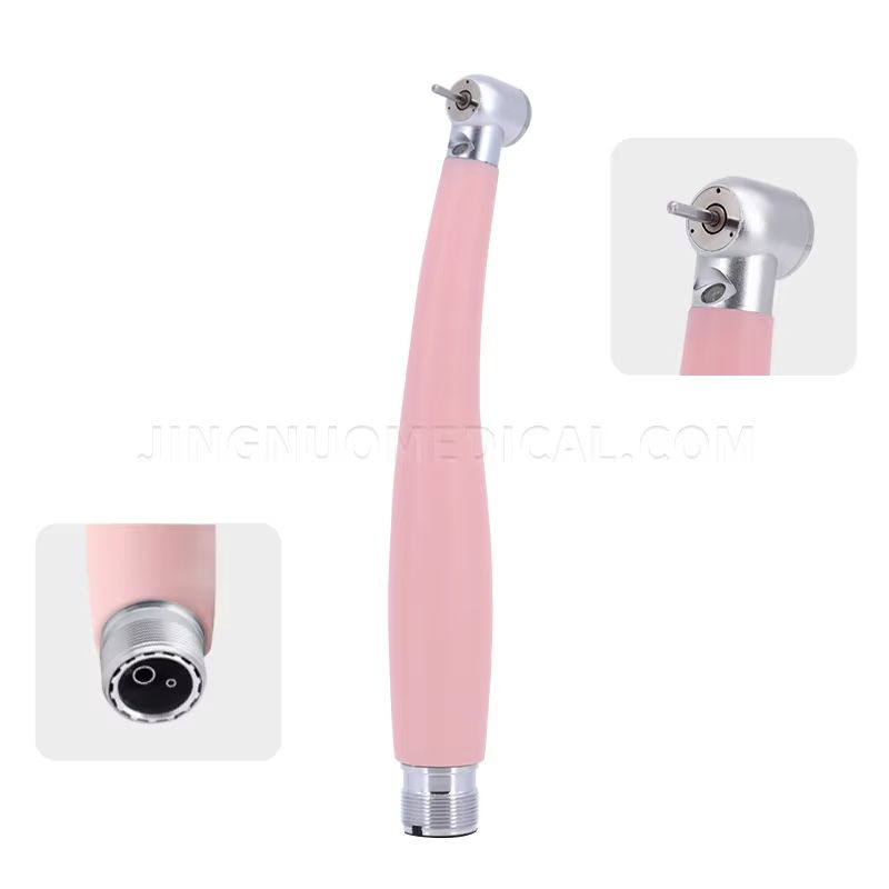 Pink Precision Dental Handpiece  HighSpeed Ceramic Bearing Tool With LED Light And Water Spray 7