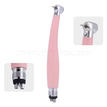 Pink Precision Dental Handpiece  HighSpeed Ceramic Bearing Tool With LED Light And Water Spray 8