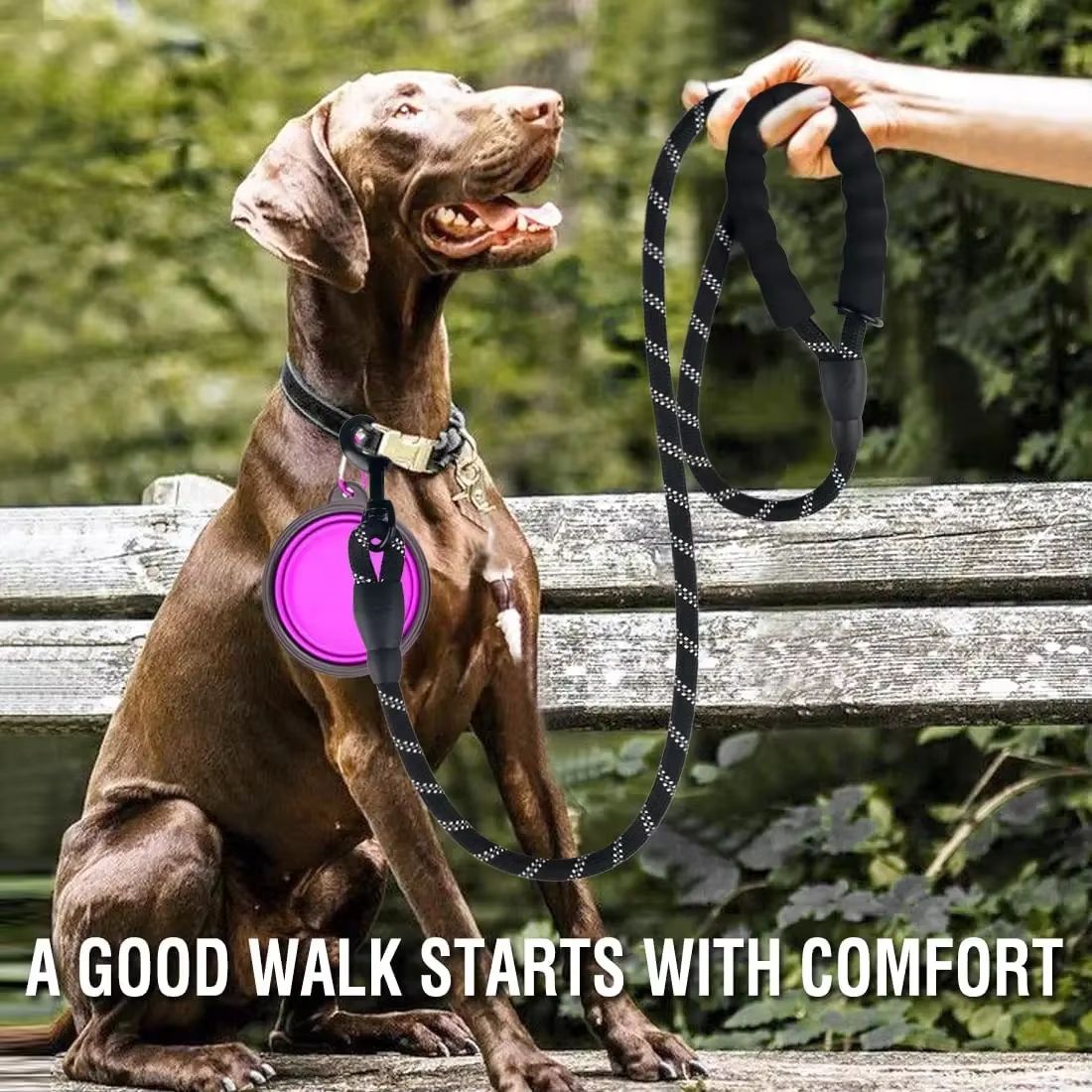 Durable Reflective Dog Leash  HeavyDuty Nylon Lead For Small Medium  Large Dogs 4