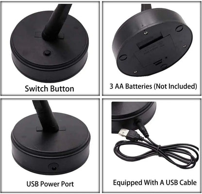 Artificial Bonsai Tree Night Light, USB and Battery Powered, Touch Switch Cherry Blossom, Desktop LED Lamp Decor