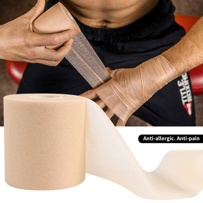 Elastic Foam Underwrap, Self Adhesive Skin Film Bandage, Cotton Foam Sports Pre Wrap for Knee, Elbow, and Athletic Tape