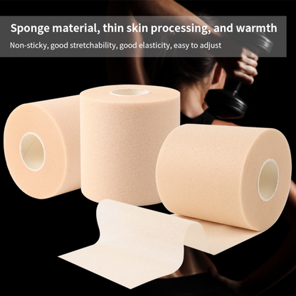 Elastic Foam Underwrap, Self Adhesive Skin Film Bandage, Cotton Foam Sports Pre Wrap for Knee, Elbow, and Athletic Tape