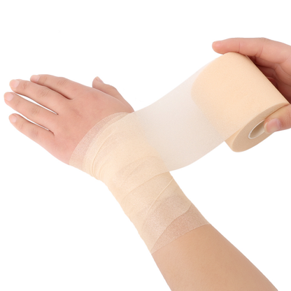 Elastic Foam Underwrap, Self Adhesive Skin Film Bandage, Cotton Foam Sports Pre Wrap for Knee, Elbow, and Athletic Tape