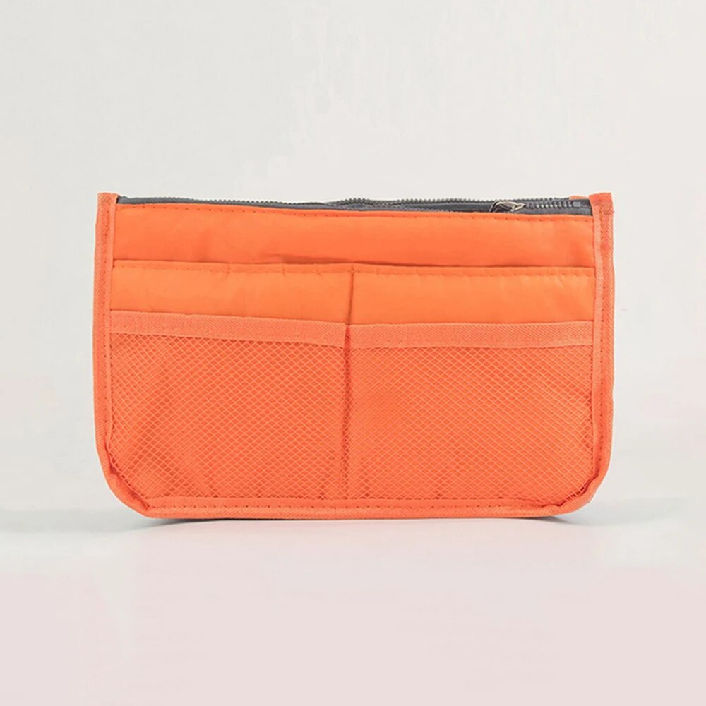 Portable Double Zipper Makeup Bag, Multi Functional Large Capacity Storage Bag, Mommy Bag, Pocket Cosmetic Organizer