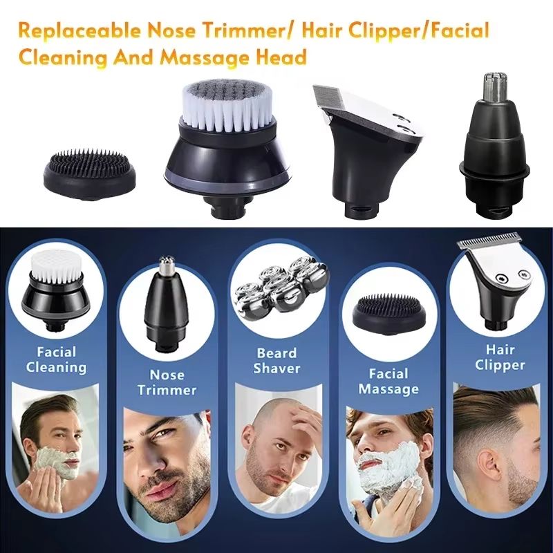 Precision Floating Shaver Replacement Head  Universal Electric Razor  Nose Trimmer Blades 3D9D Comp 4