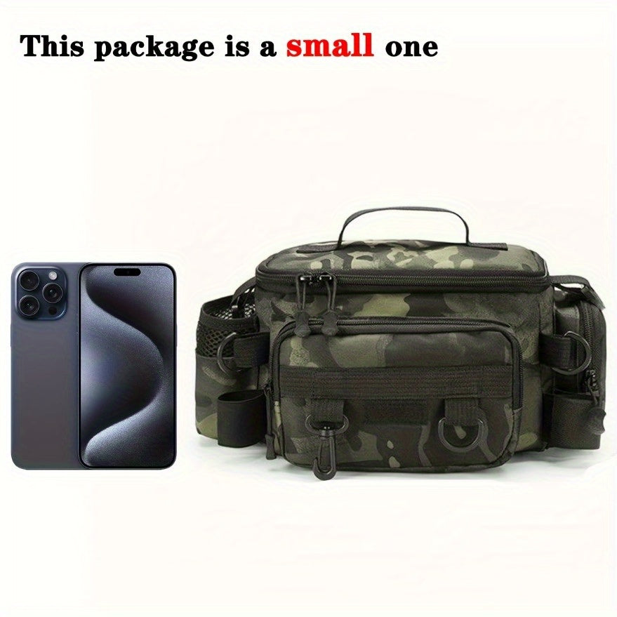 Canvas Waist Bag, Crossbody Shoulder Bag, Universal Travel Sports Bag, A Practical Fishing Gear Bag
