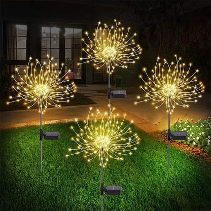 Solar Firework Fairy Lights  Waterproof LED Garden Lights For Pathway Patio Yard Or Holiday Decorat 6