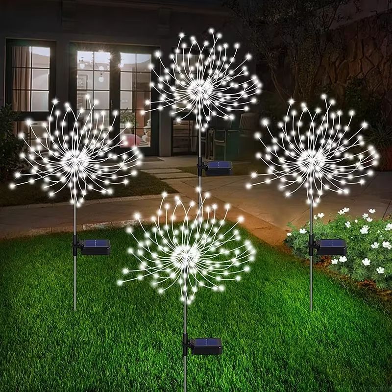 Solar Firework Fairy Lights  Waterproof LED Garden Lights For Pathway Patio Yard Or Holiday Decorat 7