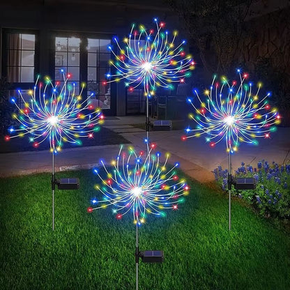 Solar Firework Fairy Lights  Waterproof LED Garden Lights For Pathway Patio Yard Or Holiday Decorat 8
