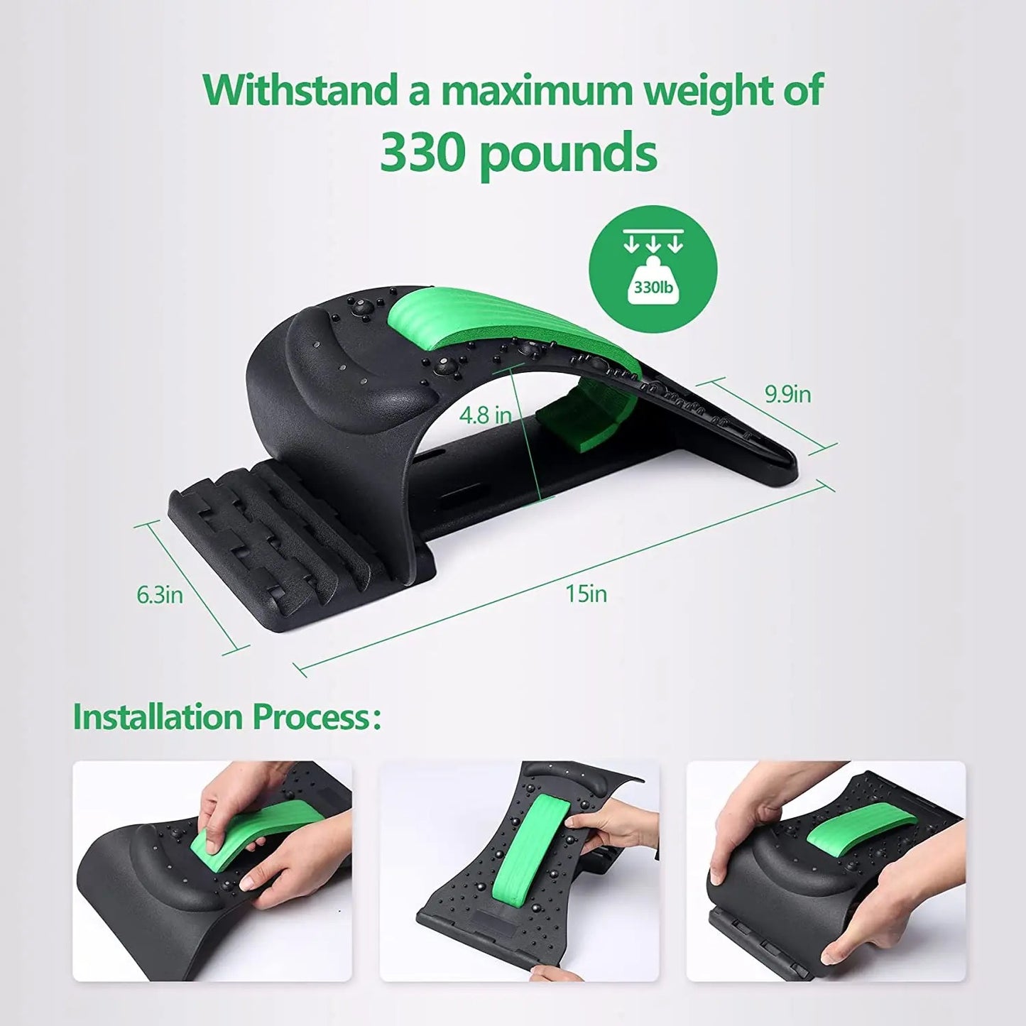 Apparatus Neck Shoulder Stretcher, Cervical Spine Support Relaxer, 4 Level Neck Stretches Massage, Muscle Massage