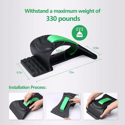 Apparatus Neck Shoulder Stretcher, Cervical Spine Support Relaxer, 4 Level Neck Stretches Massage, Muscle Massage