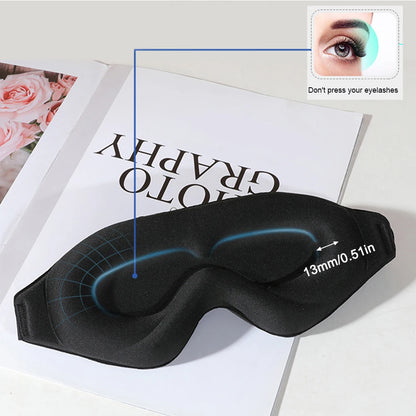 Sleep Mask For Side Sleepers 3D Deep Contoured Blackout Eye Mask No Pressure Blindfold For Women Me 5