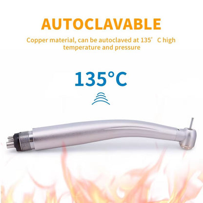 LED Dental HighSpeed Handpiece  Professional Air Turbine With Push Button  Ceramic Bearings B2M4 5